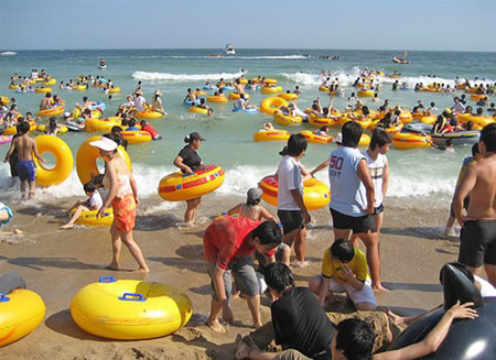 A Day at the beach in CHINA