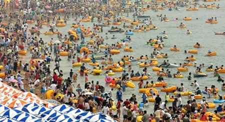 A Day at the beach in CHINA