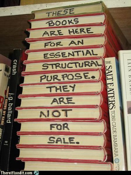 Bookshelf cracking under the weight?