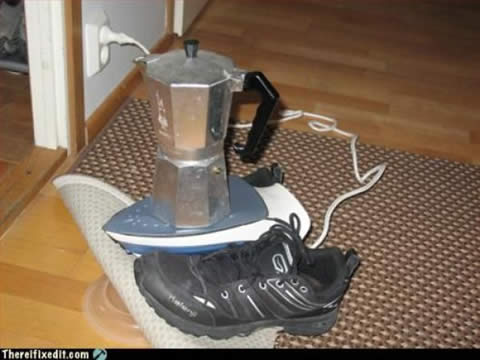 Electric stove broken & can't heat coffee?